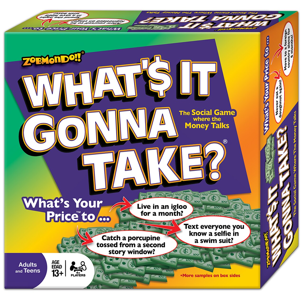 What's It Gonna Take Board Game by Zobmondo!! Family game for teens and adults, big question and answer game for teenagers and young adults.